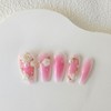 Antique Rose Wall Handmade Nail Tips - Oval / 앤틱