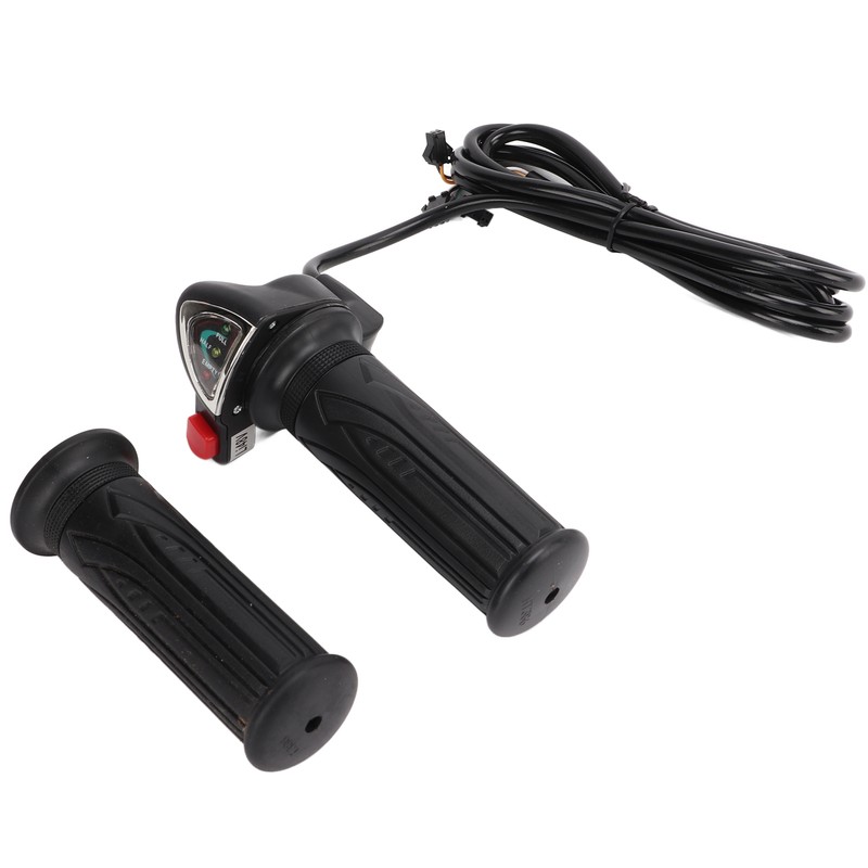 Electric Bicycle Gas Throttle Handle Throttle Grip with Battery Indicator