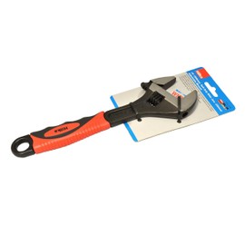 Hilka 18152518 10" (250mm) Soft Grip Wide Jaw (35mm) Adjustable Wrench