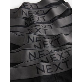 NEXT 10er-Pack Boxershorts aus 100% Baumwolle Schwarz L