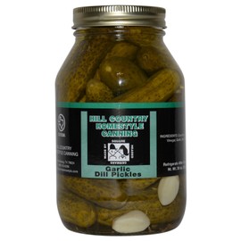 Texas Hill Country German Garlic Dill Pickles 32oz