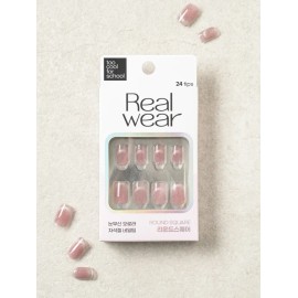 DAISO Too Cool For School Real Wear Nail Tips Round Square Icing Magnet
