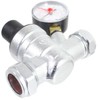 SPARES2GO Boiler Pressure Reducing Regulator Valve with Gauge for 22mm