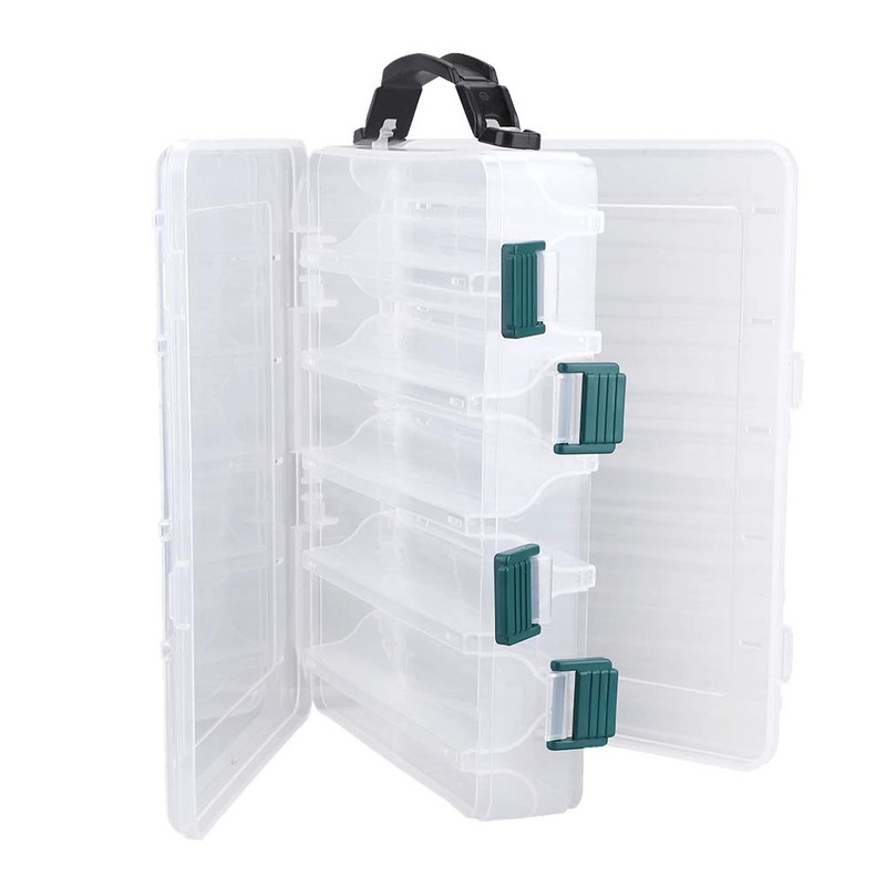 Keenso Fishing Lure Box Lure Holder Lure Storage Box, Plastic