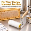 Honeycomb Uncapping Roller with Wooden Handle for Honey Extraction Preparation