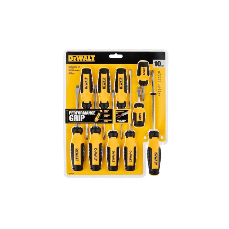 DEWALT Fixed Bar Screwdriver Set (10 pc.) (DWHT65201)