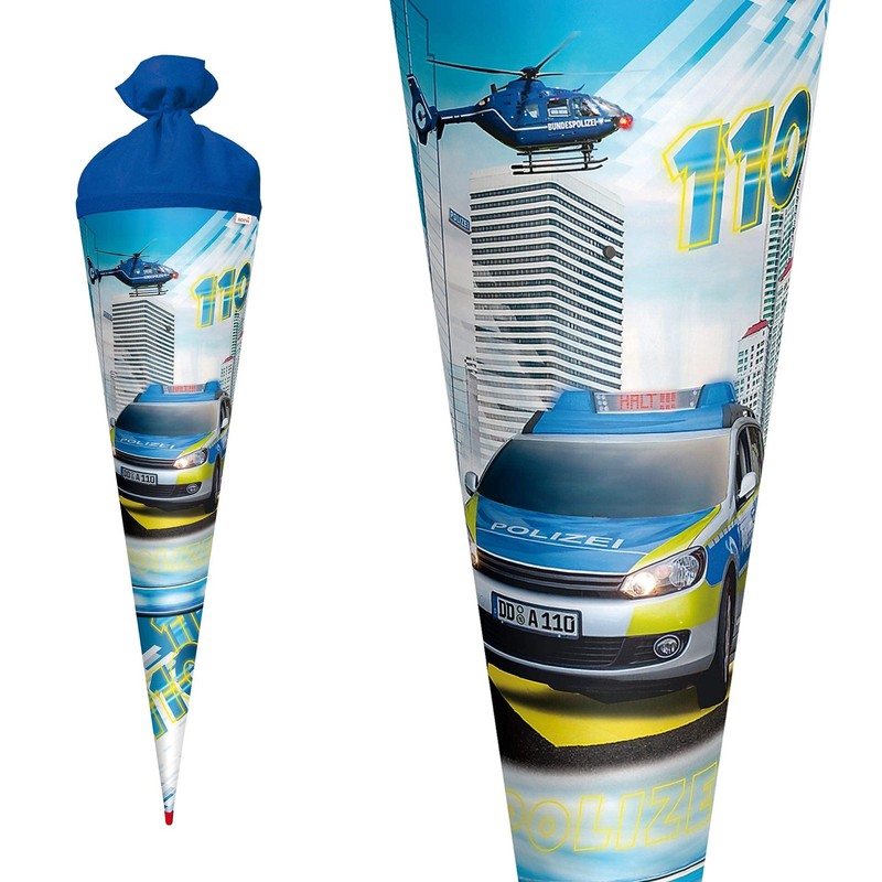 Roth Police School Cone Round Sound and Light 70 cm