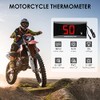 Motorcycle Thermometer Digital Waterproof Metal Sensor Adapter for Motorcycle