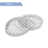 sourcing map Round Soffit Vents 3 inch, 4Pcs Light Grey