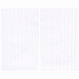 Iikken Refills, Mini 6 Size, M6, Freshly Ruled, Tomoe River, 50 Sheets (Strawberry) RET-003I