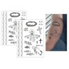 2 Sheets Temporary Cross Tattoo Rosary Tattoos Jesus Tattoo Bed