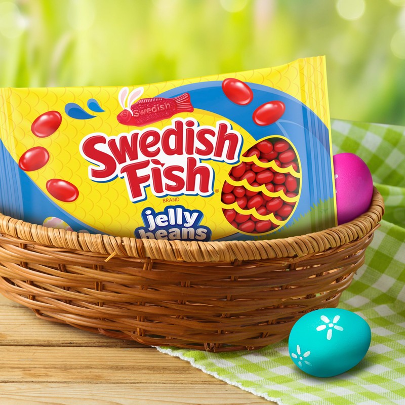 SWEDISH FISH Jelly Beans Easter Candy, 10 oz