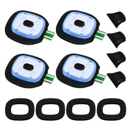 Fibroxify USB Rechargeable Knit Beanie Hat Light, 4 Pieces, Strong and Weak Mode LED Hat Light