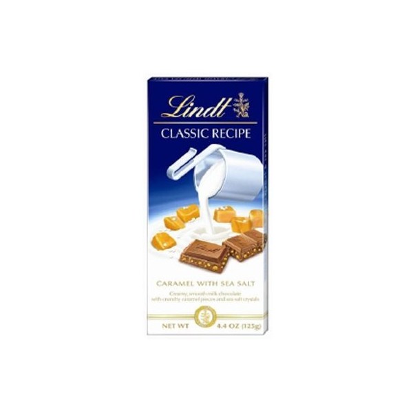 Lindt Classic Recipe  Bar - Caramel & Sea Salt - 4.4 oz - 12 ct