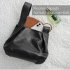 Women's Clutch Soft Vegan Leather Hobo Top Handle Bag Small
