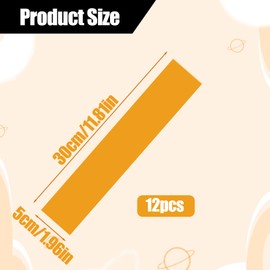 QfwdfcTrenz 12pcs Zero Gap Woodworking Tape, Table Saw Accessories for More Accurate Cuts on Miter Saw, Zero Clearance Insert for Positioning Wood Cutting Self Adhesive Strips 2 X 14 Inch, Yellow