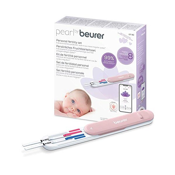 Pearl by Beurer Fertility Tracker, Fertility Monitor For Natural Family Planning, Track Your Cycle And Calculate Your Ovulation Up To 8 Fertile Days