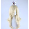 Blonde Princess Wavy Wig Long Thick Hair Side Bangs Cosplay