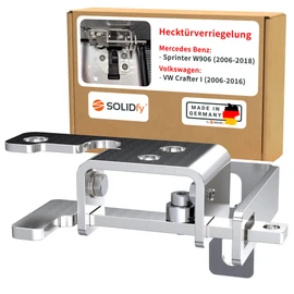 SOLIDfy® - Rear Door Lock for Mercedes Sprinter W906 and VW Crafter I Type 2E | Rear Door Burglary Protection Caravan Camper