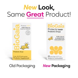 BioGaia Protectis Baby Probiotic Drops | Baby Essentials for Colic & Gas Relief | Safe for Newborns | Ease Crying, Fussing, Colic, Gas, Spit-ups & Constipation | No Dairy, Soy & Gluten | 5mL