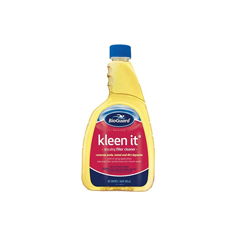 BioGuard Kleen It Filter Cleaner, 1 Quart, Pack of 2,