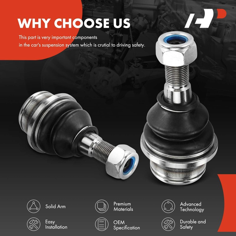 A-Premium 2 x Front Lower Ball Joint, Compatible with Hummer