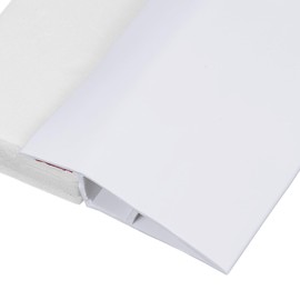 uxcell 6.5ft Floor Transition Strip, Self Adhesive Edging Trim Strip, Floor Divider Strips for Doorway Height Less Than 20mm, White