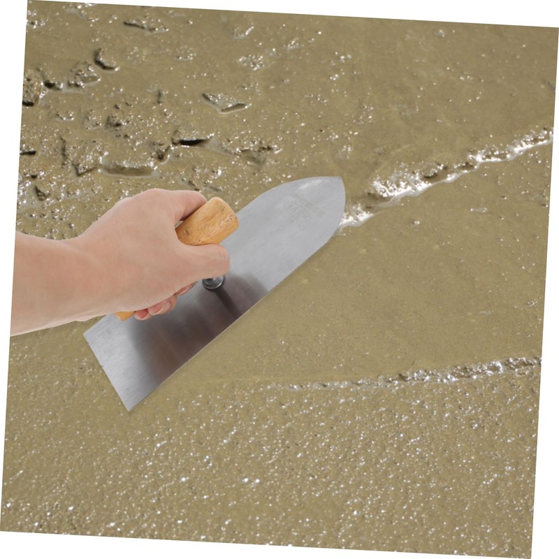 Tofficu Drywall Finishing Trowel with Handle Plastering Tool for Masonry