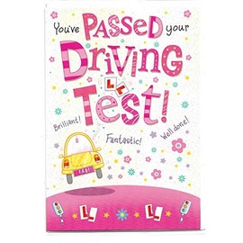 You've Passed Your Driving Test - Pink Congratulations Card