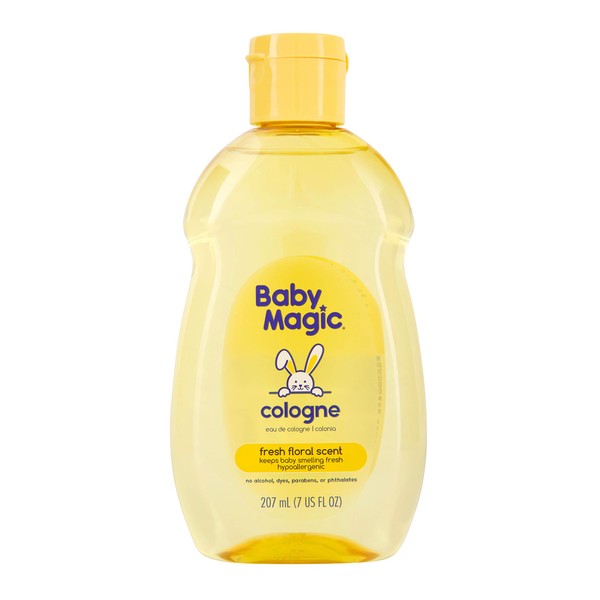 Baby Magic Cologne Hypoallergenic & Alcohol-Free Free of Parabens, Phthalates, Sulfates and Dyes Fresh Floral Scent 7 Fl Oz
