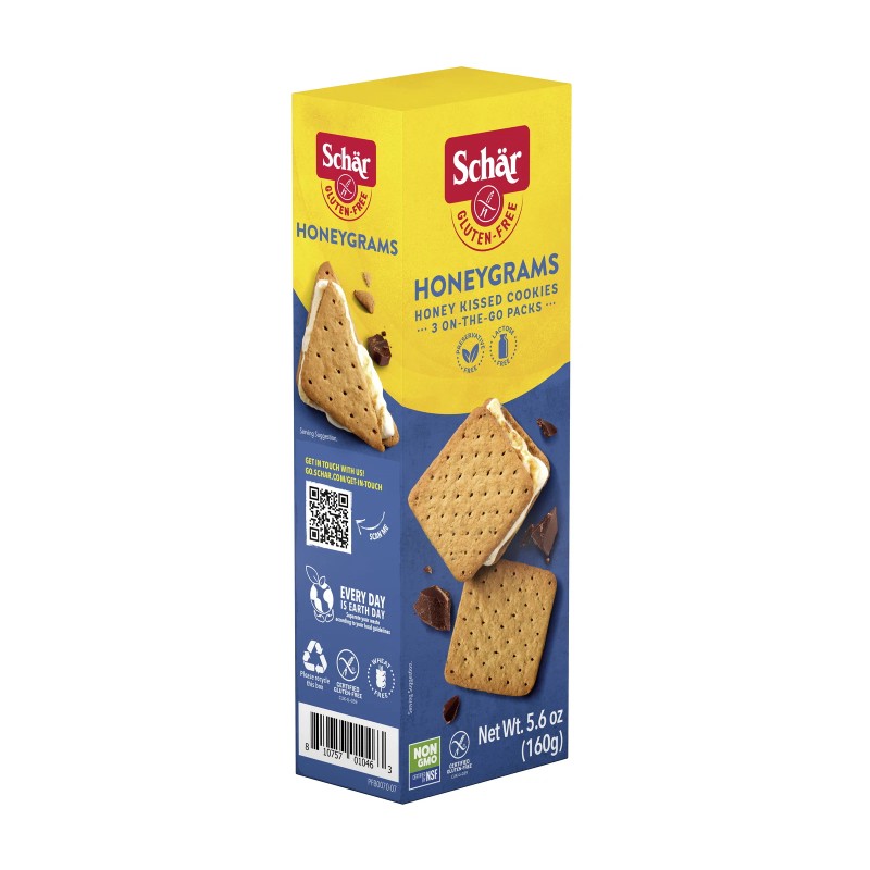 Unbranded (3 pack) Schar Gluten Free Honeygrams, Honey Cookies, 5.6