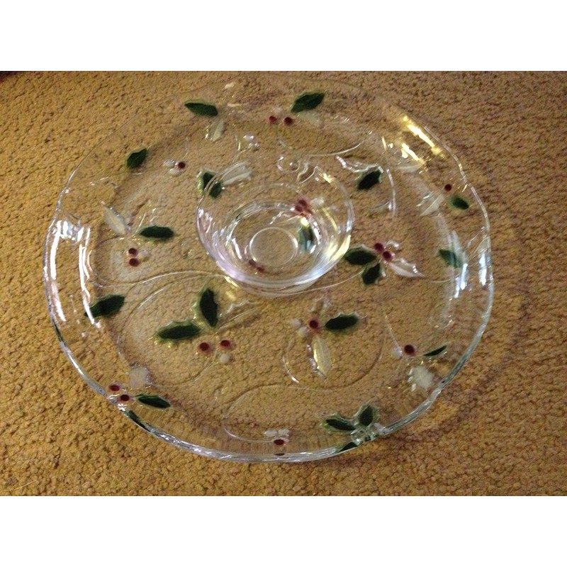 Mikasa Celebrations Merry Holly Chip & Dip Set.