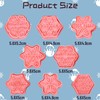 Crethinkaty Snowflake Cookie Cutters Set, 8pcs Plastic Snowflake Cookie Cutter-