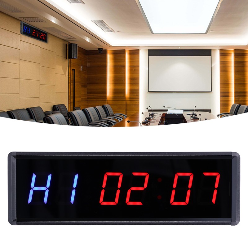 Interval Timer 1.5in LED Digital Display Count Down/Up Clock with