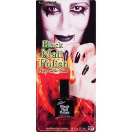 Costumes For All Occasions Fw9474Bk Nail Polish Black