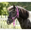 USG 15050024 Knotted Headcollar Braided Noseband with Rhinestones Pink Thoroughbred