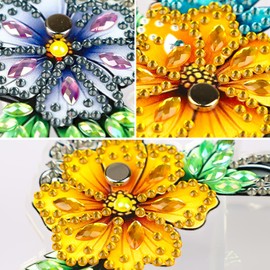 MXJSUA Floral Diamond Art Painting Picture Frame Kits, Special Shape Diamond Painting Frame for Bedroom Table Home Decor,Acrylic Tabletop Display Photo Frame Suitable for Photos within 7 Inches