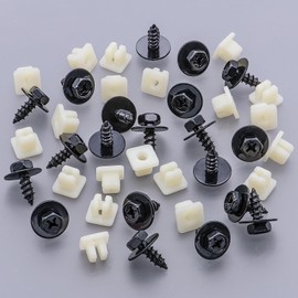 Rexka 20 Sets Fender Liner Bumper Cover Screw Nylon Grommet Nut Kit for Subaru 904560042 Baja, Crosstrek, Forester, Impreza, Legacy, Outback, STI, SVX, WRX