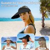 ZOORON Sun Visor Hats for Women Men Wide Brim Sun