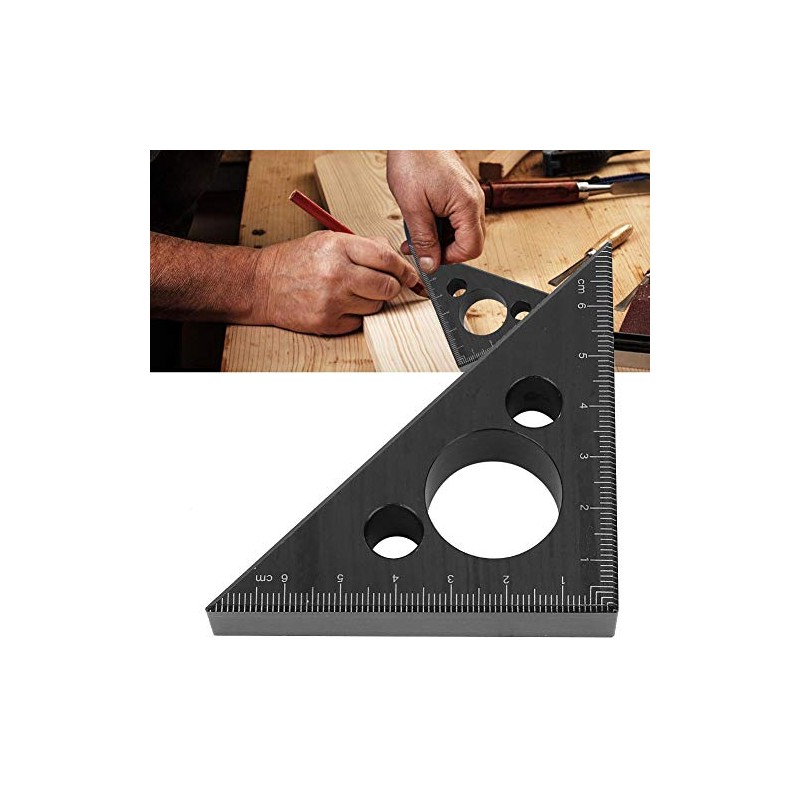 Ruler Thickened 45 Degree Aluminium Alloy Triangle Angle Ruler Woodworking
