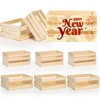 Baemin DIY Wood Crates 6 Pcs Decorative Storage Boxes, Rustic