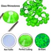Flatback Glass Rhinestones,Bedazzler Gems Non Hotfix Crystal Rhinestones for Crafts