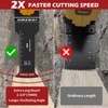 AMZWEI 30 Pcs Bi-Metal Oscillating Saw Blades, Professional Curved Edge