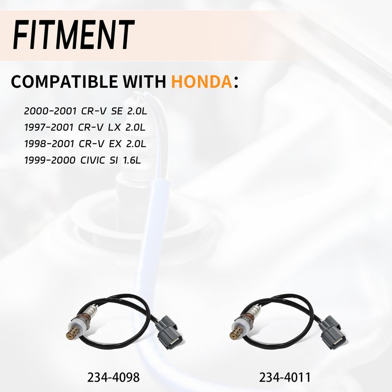 Automost 2Pcs Oxygen Sensor Upstream & Downstream 234-4011 234-4098 Compatible