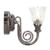 1:12 Dollhouse Wall Lamp LED Warm Lighting Vintage Look Metal