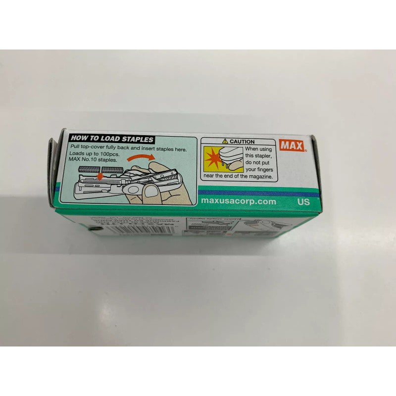 Max Stapler - Flat Clinch - Ergonomic - Mini Style,