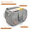 2 Pack Collapsible Laundry Baskets with Lid, Foldable Laundry Basket