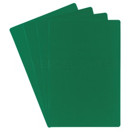 CleverDelights Green Plastic Cards - 4" x 6" - 100 Pack - Waterproof Heavy Duty 4x6 Inch Card