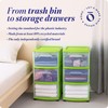HOMZ 2-Pack Drawer Tower, 3-Tier Clear Plastic Storage Organizer Cart,