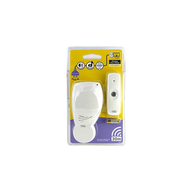 HPM D641 Series 35m Range Plug in Wireless Door Chime